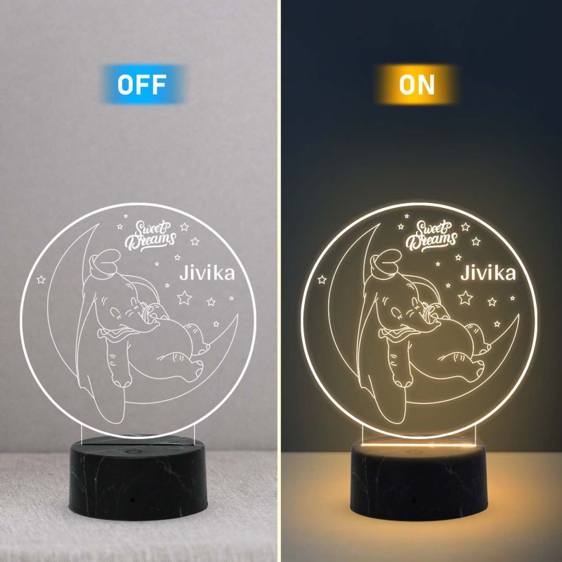 Good Night Sweet Dream Night lamp with Warm White Light Customized with Name Birthday Gifts Kids
